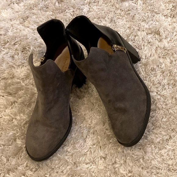 Zara Trafulac cutaway chunky heel booties - Picture 5 of 9